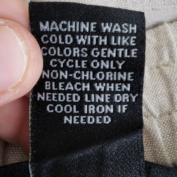 Lane Bryant Cream Linen Blend Cropped Pants Size 14/16 (2335) - Picture 5 of 5